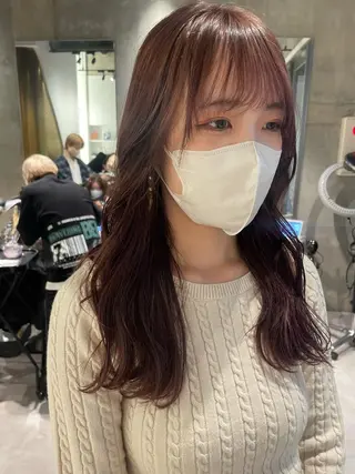 ロング カラー パーマ 海外レイヤー 🇺🇸/ヒナコのヘアスタイル