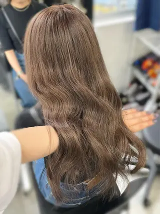 セミロング カラー 表参道♡暗髪♡ 艶カラー♡アユミのヘアスタイル