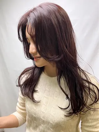 ロング 富永 美玖のヘアスタイル