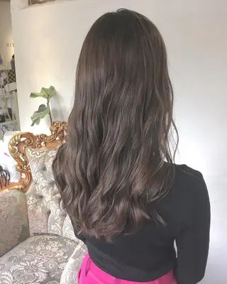 ロング カラー パーマ ヘアアレンジ エグチ アキラのヘアスタイル