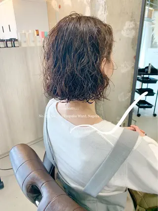 ショート パーマ 新海 芳樹のヘアスタイル
