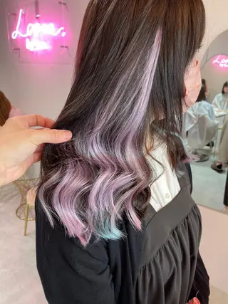 ミディアム 新宿/韓国ヘア 中明度カラー/かやのヘアスタイル