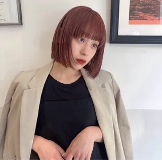 ショート casi所属・ボブパーマ🥣KON コンナツミのヘアスタイル