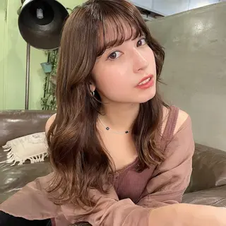 セミロング カラー ヘアアレンジ ボブヘアカット Rikapi❤️のヘアスタイル