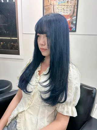 ロング レイヤー×ツヤカラー 渋谷/kougaのヘアスタイル