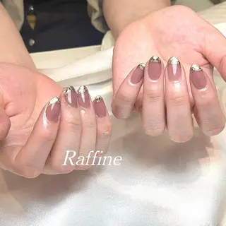 ネイル RAFFINE 月🦋🩵のネイルデザイン