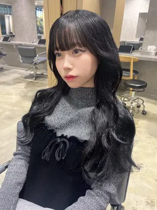 ロング メンズセンターパート 🇰🇷wakanaのヘアスタイル