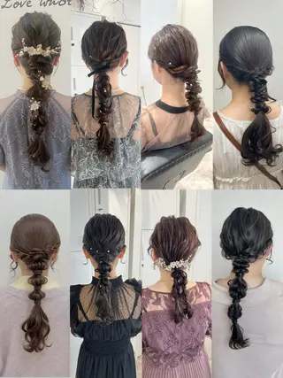 ヘアアレンジ 黒阪 なみのヘアスタイル