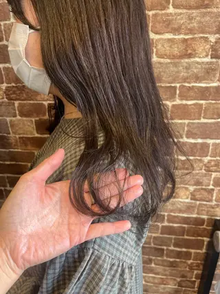 ミディアム カラー パーマ ヘアアレンジ メンズ キッズ ネイル マツエク・マツパ アイブロウ times salon名駅所属・久木原 ゆりのヘアスタイル