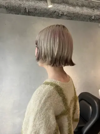 ショート カラー SALOWIN梅田茶屋町店所属・ウルフレイヤーカット /チヒロのヘアスタイル