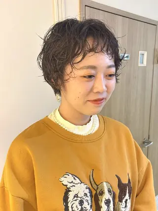 ショート パーマ coii コイ【原宿/表参道】のヘアスタイル