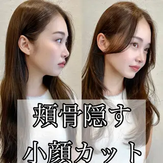 セミロング 🌹ハッシュカット、 レイヤー韓国ヘア🌹のヘアスタイル