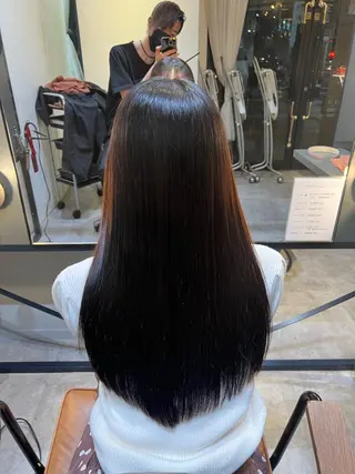 ロング カラー 髪質改善ストレート Kantaのヘアスタイル