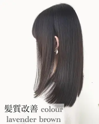 ロング カラー パーマ ヘアアレンジ Zina福岡天神🪞 髪質改善🪞レイヤーのヘアスタイル