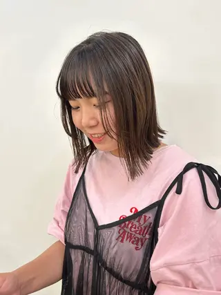 ミディアム カラー パーマ OLSEN D.B.A BALLOON HAIR所属・表参道OLSEN✂︎ nanamiのヘアスタイル