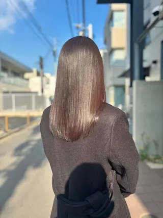 ミディアム カラー パーマ ショートボブ縮毛矯正 髪質改善のプロ山道潤のヘアスタイル