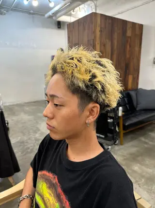 パーマ メンズ 横浜/ボブ/ ショート/はやとのヘアスタイル