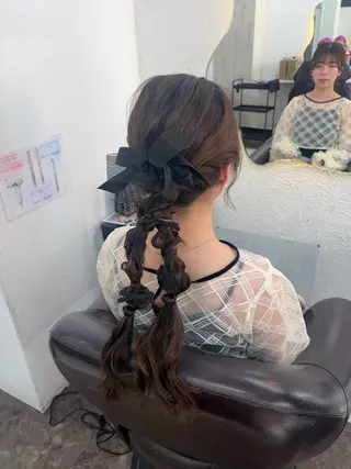 ロング ヘアアレンジ ブリーチ 💕カット 💕みゆう💕大宮のヘアスタイル