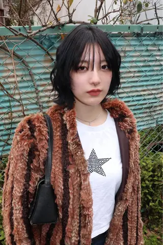 ミディアム カラー ヘアアレンジ @kyoniyy KYONIのヘアスタイル