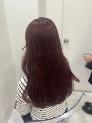 ロング カラー ガーリー♡女の子っぽ ヘア♡ピンクカラー♡のヘアスタイル