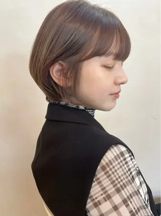 ショート カラー 神戸ボブ✂️ ioe三宮/田 伸佳のヘアスタイル