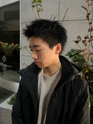 ショート カラー パーマ ヘアアレンジ メンズ ショートヘア原宿 fifth コシのヘアスタイル