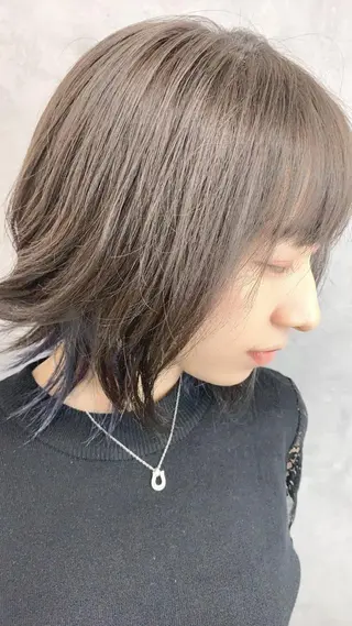 ショート カラー ヘアアレンジ charme溝の口所属・チバ ヒロトのヘアスタイル