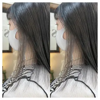 ミディアム カラー 村山 茉衣のヘアスタイル