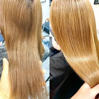 ロング カラー SUN GLOW  サングロウ所属・水素トリートメント／ 髪質改善/ナカノメのヘアスタイル