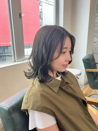 ミディアム カラー honen RUKAのヘアスタイル