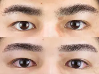 ショート メンズ アイブロウ メンズ眉毛ワックス 青山英憲のヘアスタイル