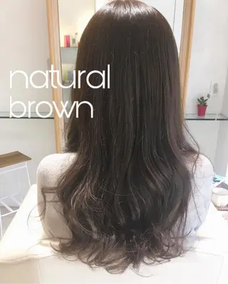 ロング カラー 安永 涼のヘアスタイル