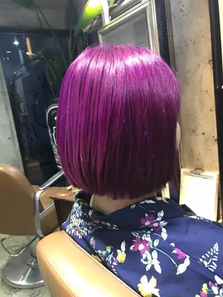 ショート カラー パーマ ヘアアレンジ メンズ キッズ ネイル マツエク・マツパ サロンドミルク 原宿のヘアスタイル