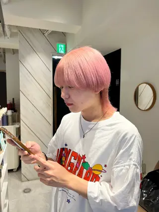 ミディアム デザイン🥇複雑履歴 ハイトーン特化のヘアスタイル