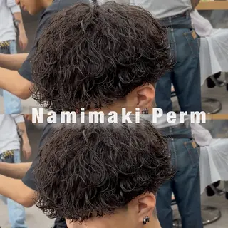 ショート パーマ指名率No1 メンズ特化ケイトのヘアスタイル