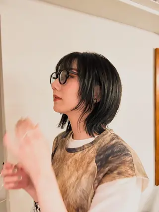 ミディアム カラー 🌿ボブ パーマ高橋啓太🌿のヘアスタイル