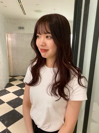 ロング 高山 沙来/レイヤー カット/縮毛矯正のヘアスタイル