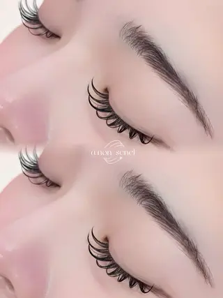 マツエク・マツパ eye＋nano所属・韓国風束感まつ毛🩵 Nozomiのマツエク・マツパデザイン