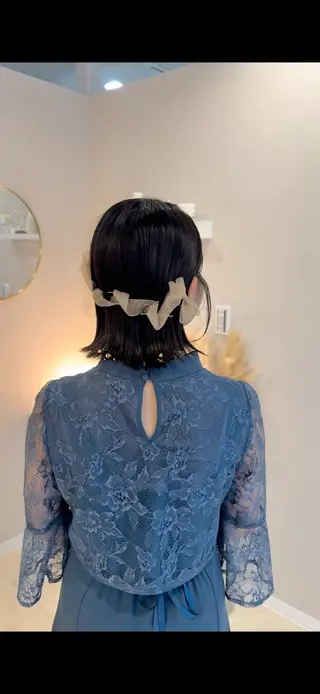 ミディアム ヘアアレンジ 小野寺瑞希 /最小顔カットのヘアスタイル