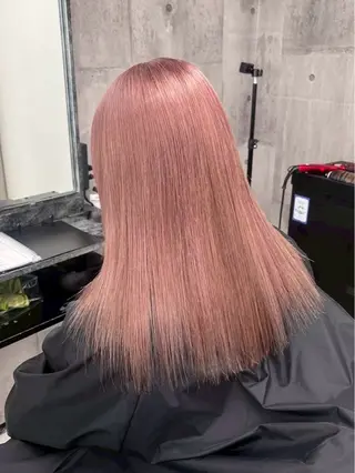 セミロング カラー パーマ ヘアアレンジ メンズ キッズ レイヤー×ハイトーン / mihana🪐のヘアスタイル