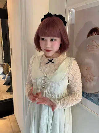 ショート riria/ボブ /ブラウンカラー🎀のヘアスタイル