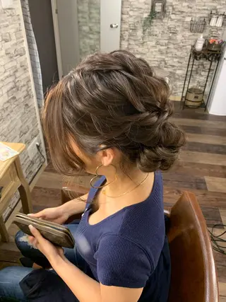 ロング ヘアアレンジ hair make  Lucciのヘアスタイル