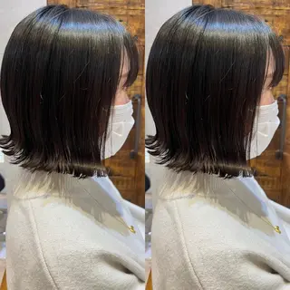 ミディアム カラー MIKU /ボブ/外ハネボブのヘアスタイル
