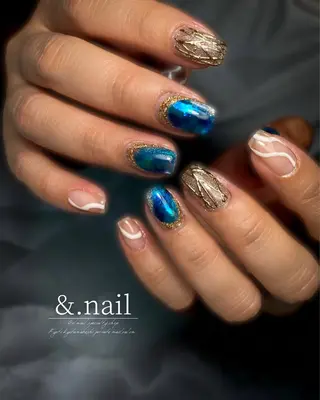 ネイル &.nail/ ニュアンス/持込み可のネイルデザイン