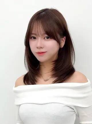 ミディアム カラー ヘアアレンジ 顔周り&ミディアム 特化/池袋/kokiのヘアスタイル