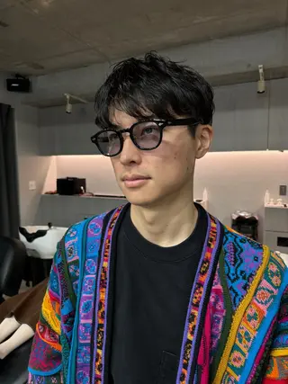 ショート メンズ 吉田一輝 外国人パーマのヘアスタイル