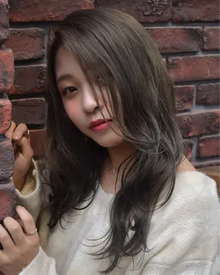 セミロング カラー メンズ指名多数!! SiLO 田島のヘアスタイル