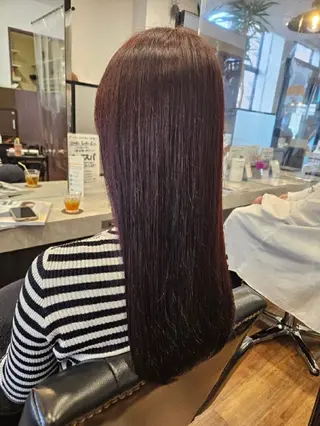 ロング カラー 関口 友菜のヘアスタイル