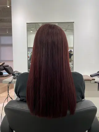 ロング カラー パーマ&ブリーチ /飯牟田/GEAR.のヘアスタイル