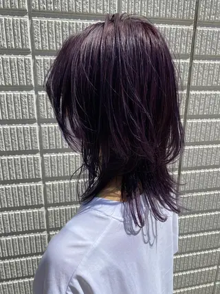 ミディアム カラー sol Amiのヘアスタイル